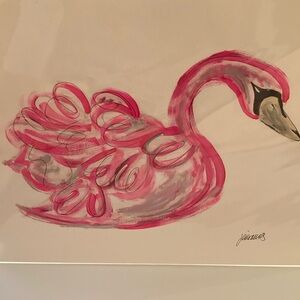 Jen Ramos Pink Swan 6 Painting